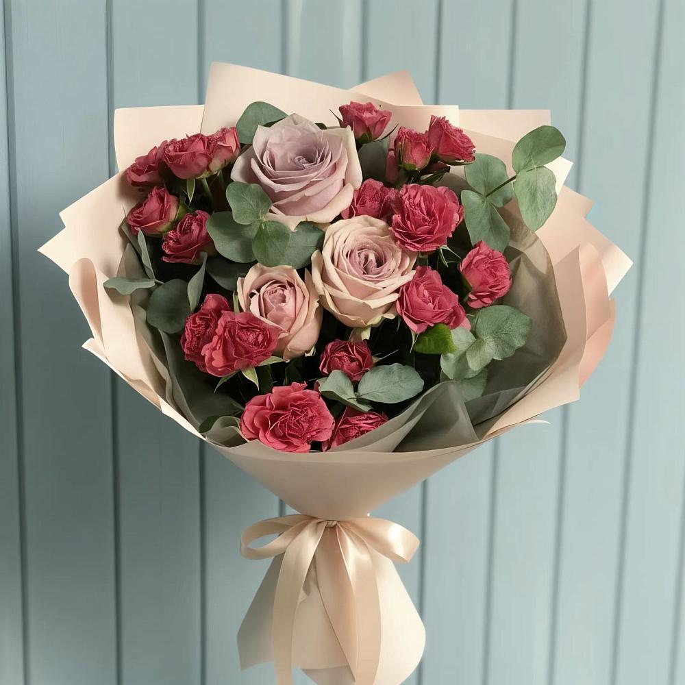 Букет цветов из: Гвоздики и Розы в Шумячи