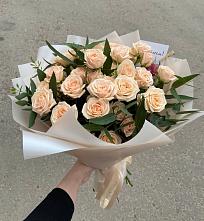Букет Кремовые розы Латте в Шумячи
