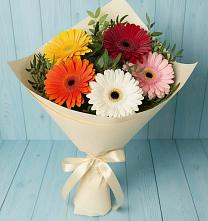 Букет цветов из:  Герберы #REPLACE_PRED# Шумячи