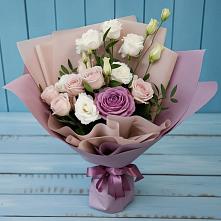 Букет цветов из:  Розы и Лизиантусы #REPLACE_PRED# Шумячи
