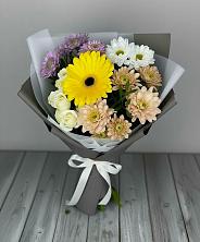 Букет цветов из:  Розы, Герберы и Хризантемы в Шумячи