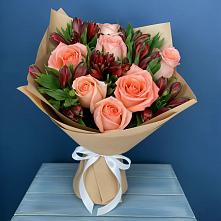 Букет цветов из:  Розы и Альстромерии в Шумячи