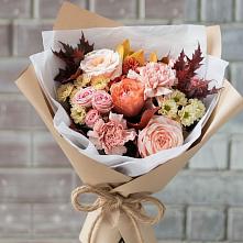 Букет цветов из:  Гвоздики, Хризантемы и Розы в Шумячи