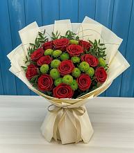 Букет цветов из:  Розы и Хризантемы в Шумячи