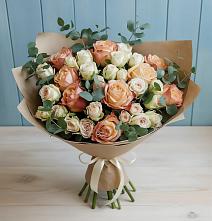 Букет цветов из:  Альстромерии и Розы в Шумячи